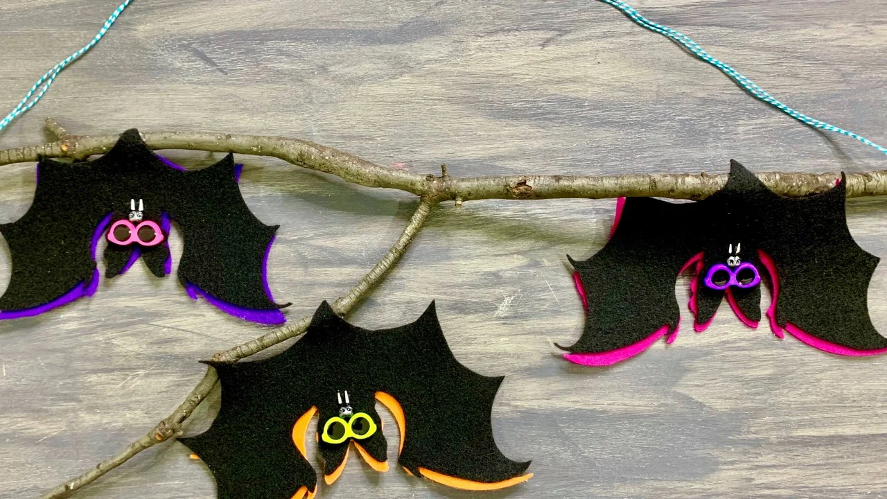 Make Budget-Friendly Bat Decor WIth Felt and a Branch From Your Yard | HGTV
