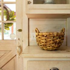 Door and Cabinet With Basket