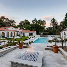Mediterranean Luxury Patio and Pool