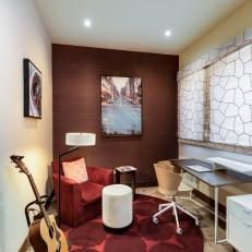 Red Music Room and Home Office