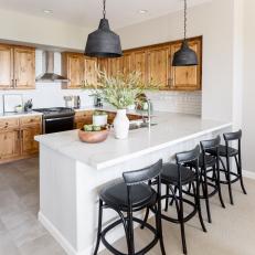 Modern Kitchen Island With Rustic Flair