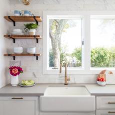 Transitional Kitchen With Cut Melon