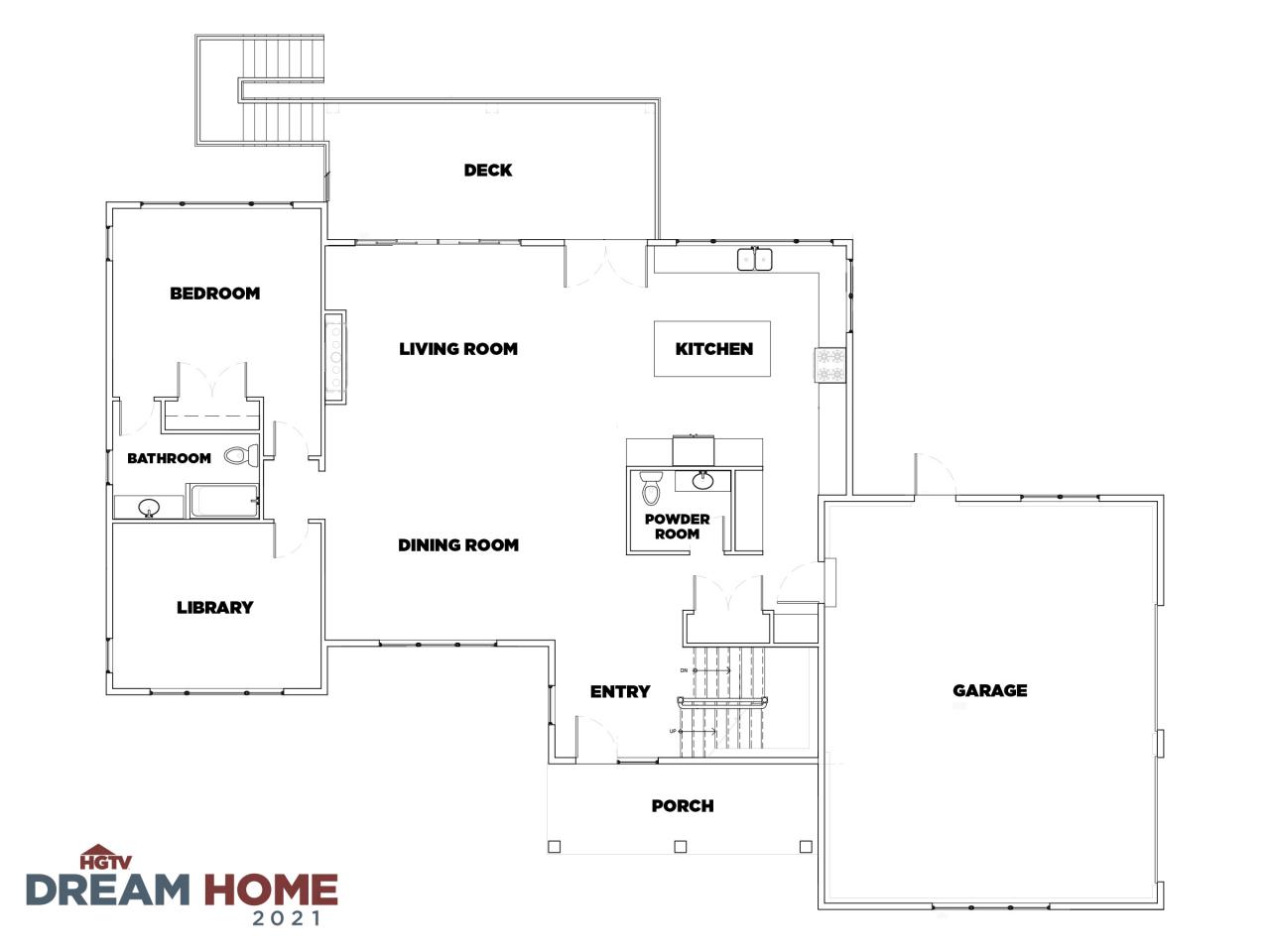 Discover the Floor Plan for HGTV Dream Home 2021 HGTV