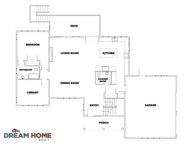 Open floor plan with kitchen, living room, and dining room