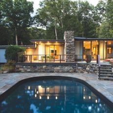 Midcentury Modern Exterior and Pool
