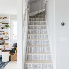 Staircase With Gray Pattern