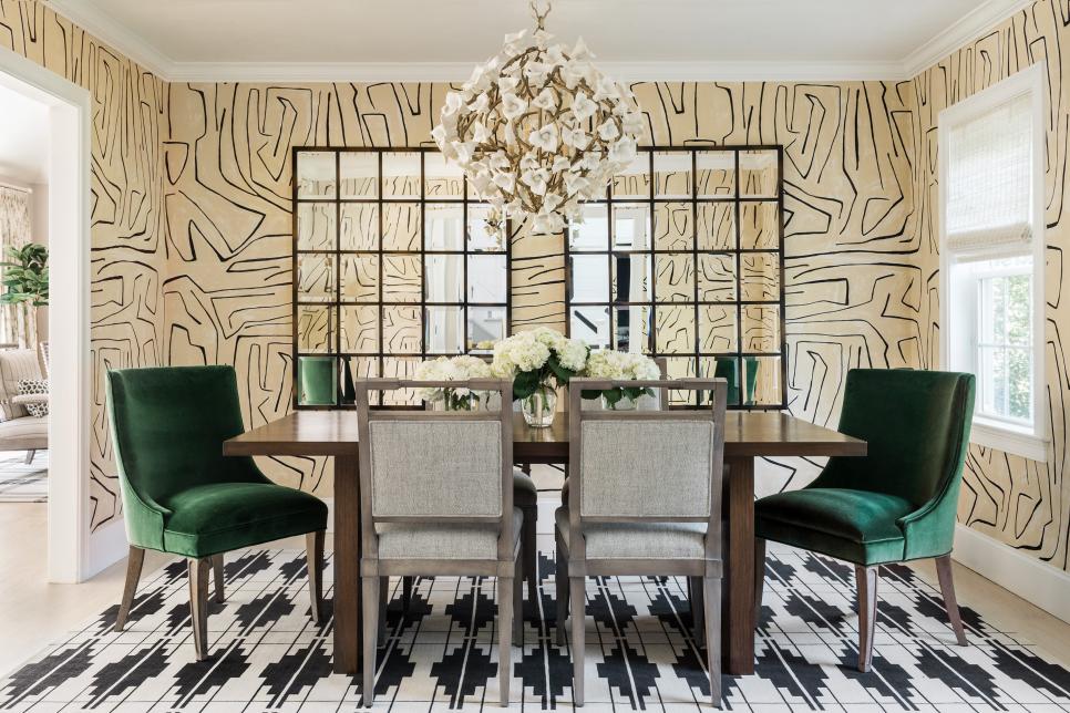 Black And White Art Deco Dining Room, Art Deco Dining Room Images