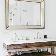 Rustic Reclaimed Wood Bathroom Vanity