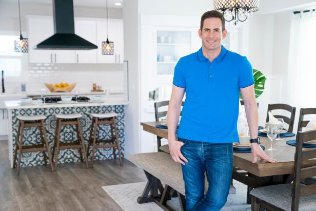 As seen on Flipping 101, house flipping guru, Tarek El Moussa poses for a portrait at a home that is setting up for an open house.