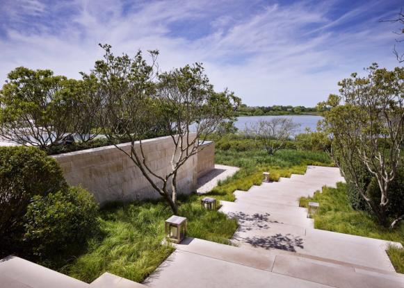 Limestone Terraces Provide Natural Approach