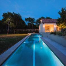 Lap Pool Joins Other Water Features in Outdoor Remodel
