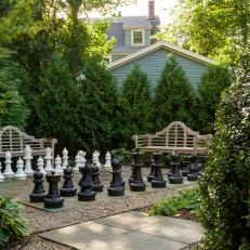 Outdoor Paver Chessboard