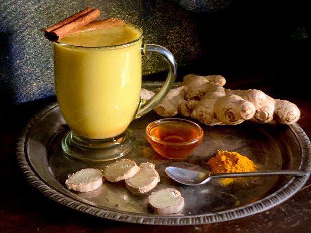 Golden milk contains turmeric, ginger and honey and has been long used as a health aid in India where it originates.
