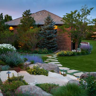 Naturalistic Landscape With Stone Steps