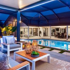 Expansive Outdoor Entertaining on Pool Deck