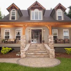 Welcoming Rustic Home Exterior 