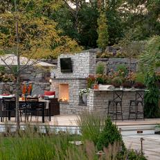 Lakefront Patio with Outdoor Grill
