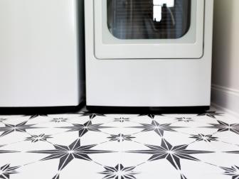 Remodeling on a budget? Give outdated floors a refresh with our step-by-step guide to painting and stenciling ceramic tile. All you need are a few basic supplies and a free weekend to totally transform the look of a laundry room, bathroom or anywhere in your home that's plagued by old or dirty tile. The best part? You can do it all for less than $75 and with no special equipment.