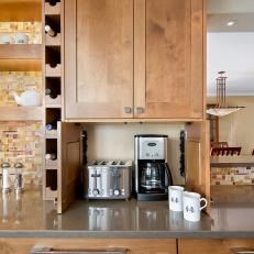 Kitchen Cabinet With Coffee Maker