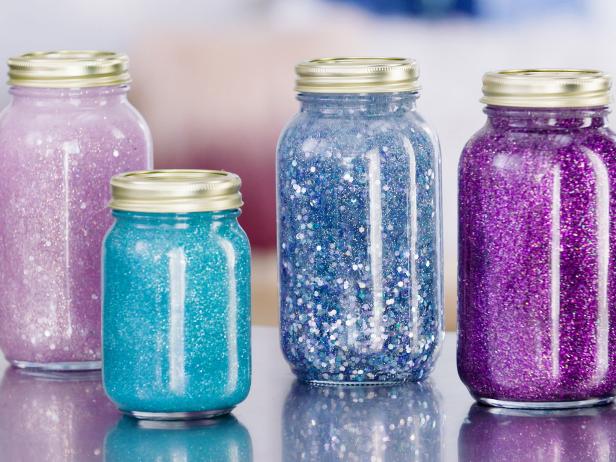 How to Make Calming DIY Glitter Jars | HGTV