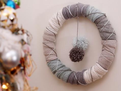 DIY Upcycled Sweater Wreath