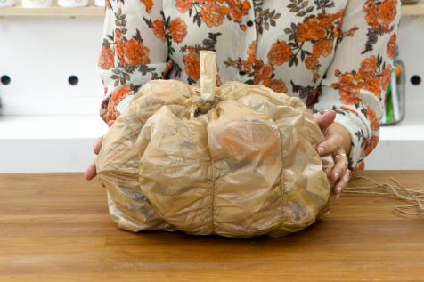 Make a Recycled Paper Mâché Pumpkin from Trash – Thoughtfully Sustainable