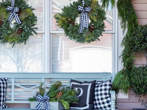 How to Hang Christmas Wreaths on Windows