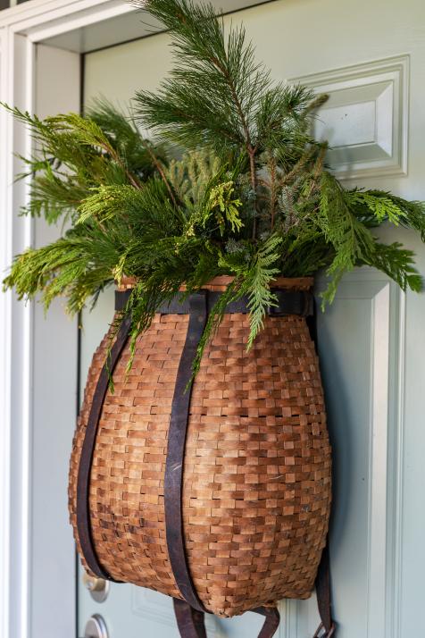 Easy DIY Hanging Door Basket 