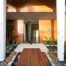 Modern Front Door and Deck Path