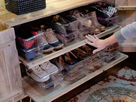 How to Easily Transform a Cabinet Into Shoe Storage HGTV
