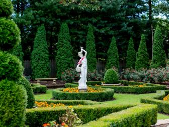 Formal Garden and Statue