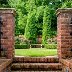 Red Brick Wall and Garden