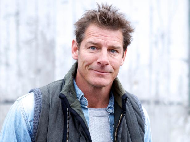 Host Ty Pennington poses during the renovation at George's Place in Carmel, NY, as seen on Food Network's American Diner Revival, Season 1.