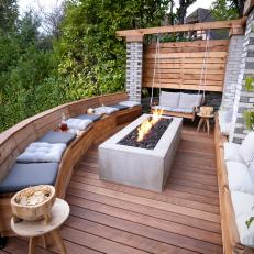Deck With Fire Pit