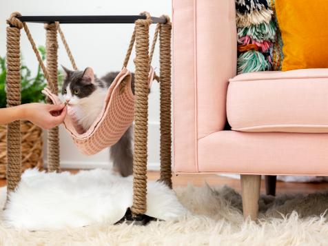 How to Craft a Cute + Cozy DIY Cat Hammock