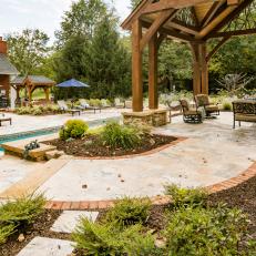 Curved Walkway and Gazebo