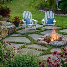 Patio With Inset Fire Pit