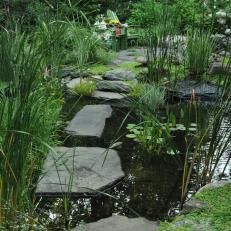Stone Path Over Pond