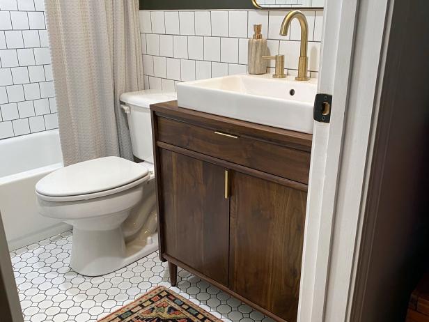 Bathroom Vanity Diy, Turning Cabinet Into Sink Vanity