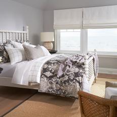 Vintage Style Bed in Guest Room With Ocean Views