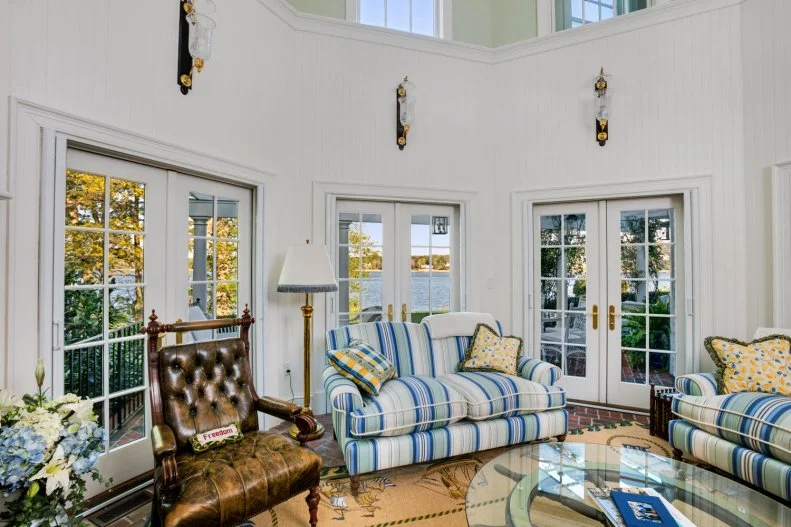 Gorgeous Two-Story Solarium with Brick Floor