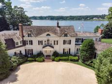 Waterside Colonial Mansion in Coveted New Jersey Enclave 