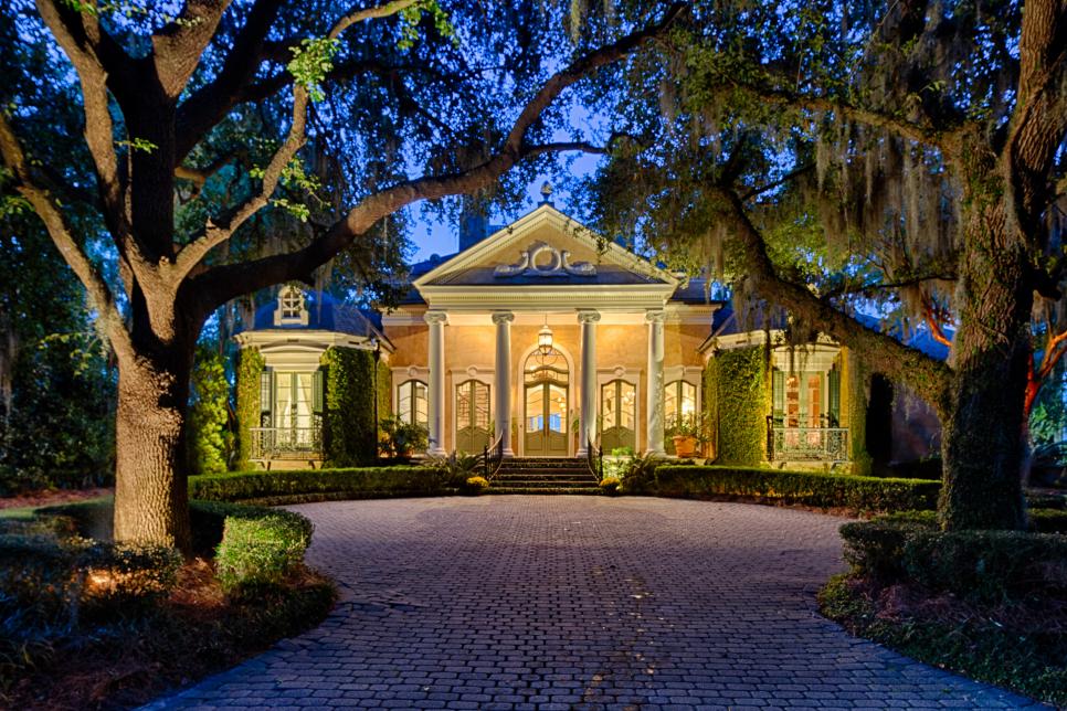 Mansion Exterior With Columns