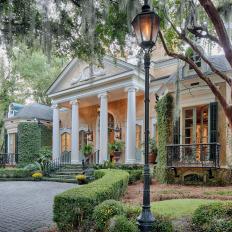 Greek Revival Exterior and Lamppost