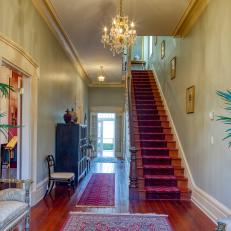 Traditional Foyer With Stairs
