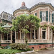Victorian Exterior With Green Shutters