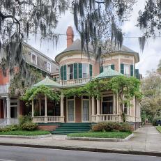 Victorian Exterior With Wisteria