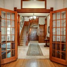 Traditional Foyer With Grandfather Clock