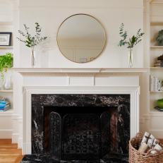 Fireplace with Marble Surround