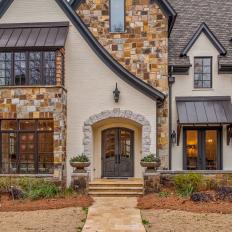 Stone and Brick Features on Storybook Alabama Home